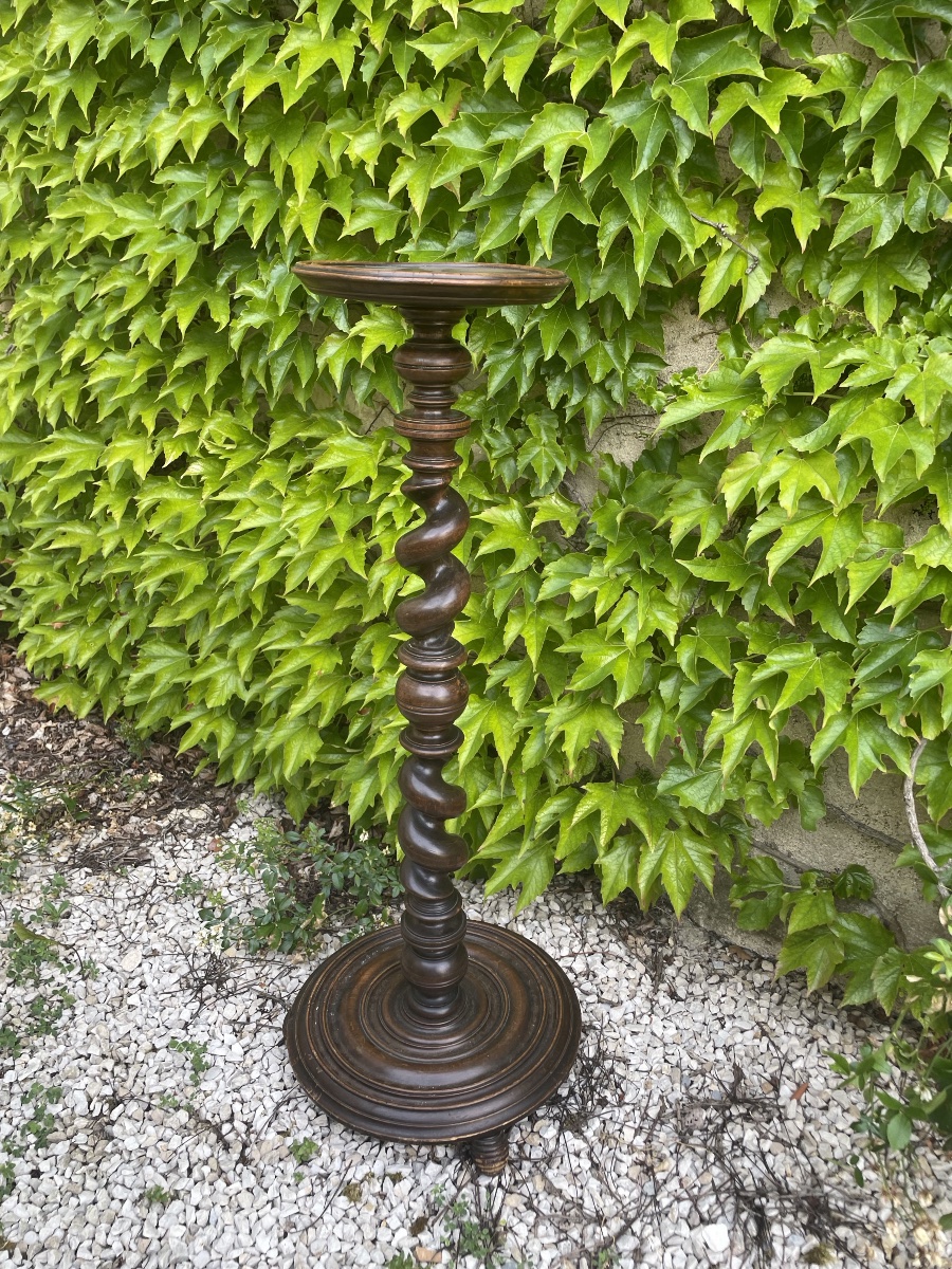 Sellette , porte torchère de style Louis XIII-photo-7