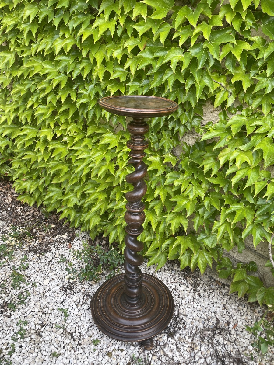 Sellette , porte torchère de style Louis XIII-photo-8