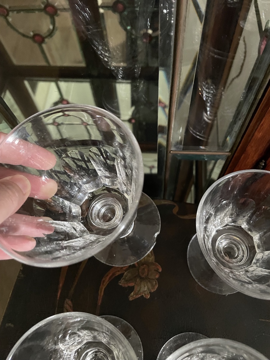 Les 18 verres Louis Philippe en cristal -photo-5