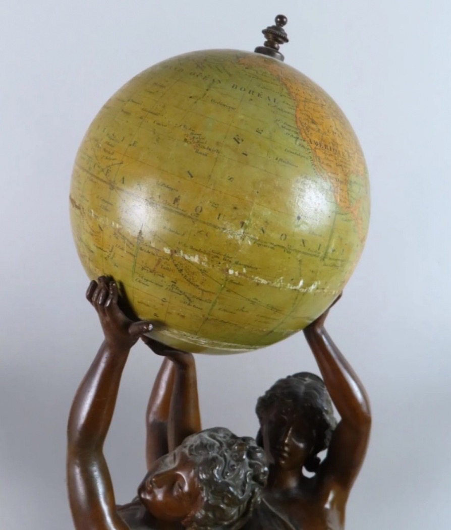 Impressive 82-cm Globe Decoration Featuring The Signs Of The Zodiac-photo-2