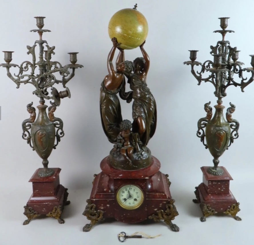 Impressive 82-cm Globe Decoration Featuring The Signs Of The Zodiac
