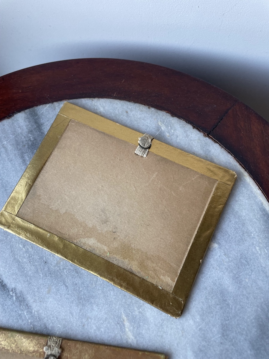 The Two Small Chinese Paintings On Rice Paper-photo-2