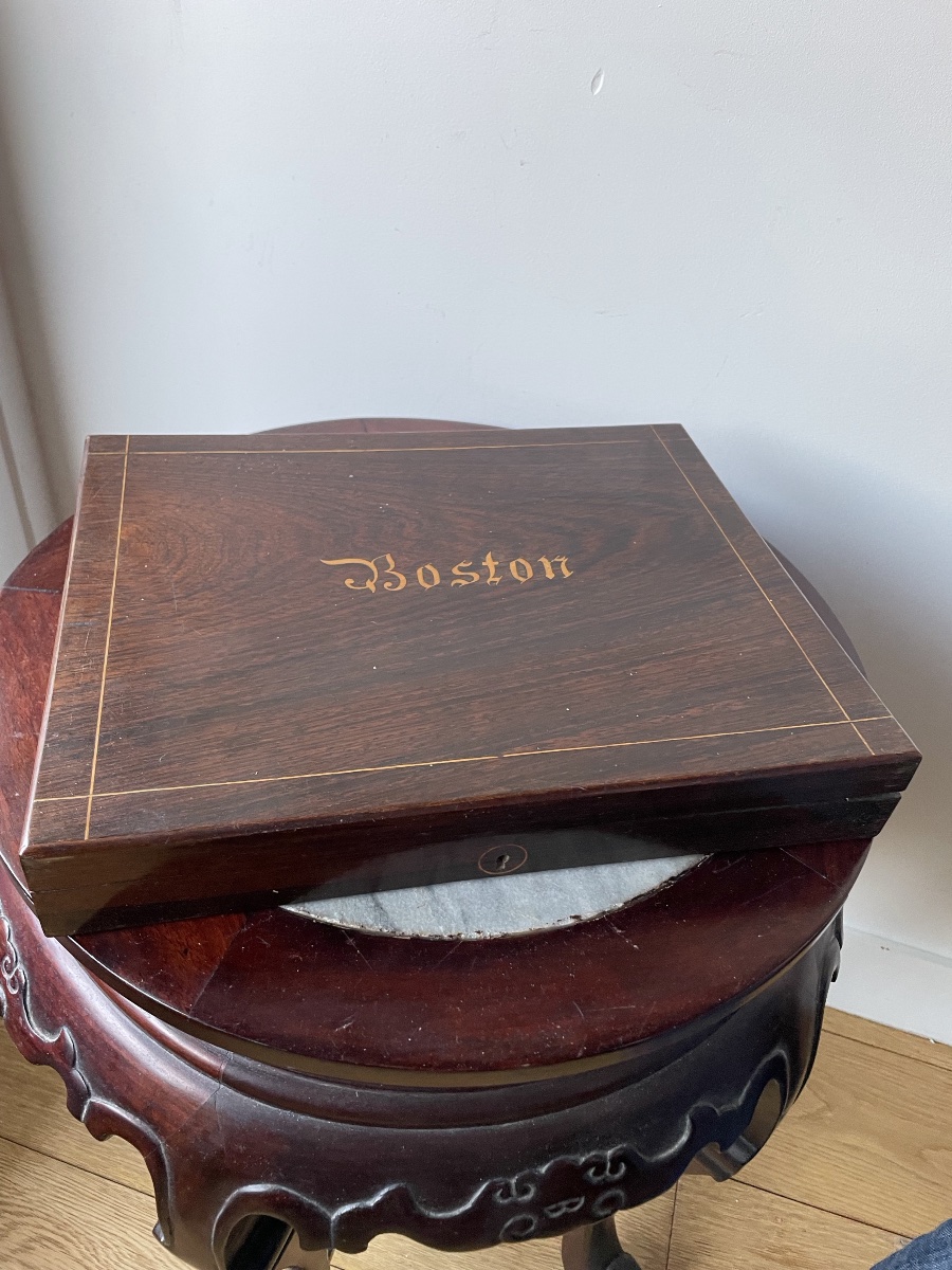 Box Set: Box For A Boston Game From The Charles X Era-photo-4