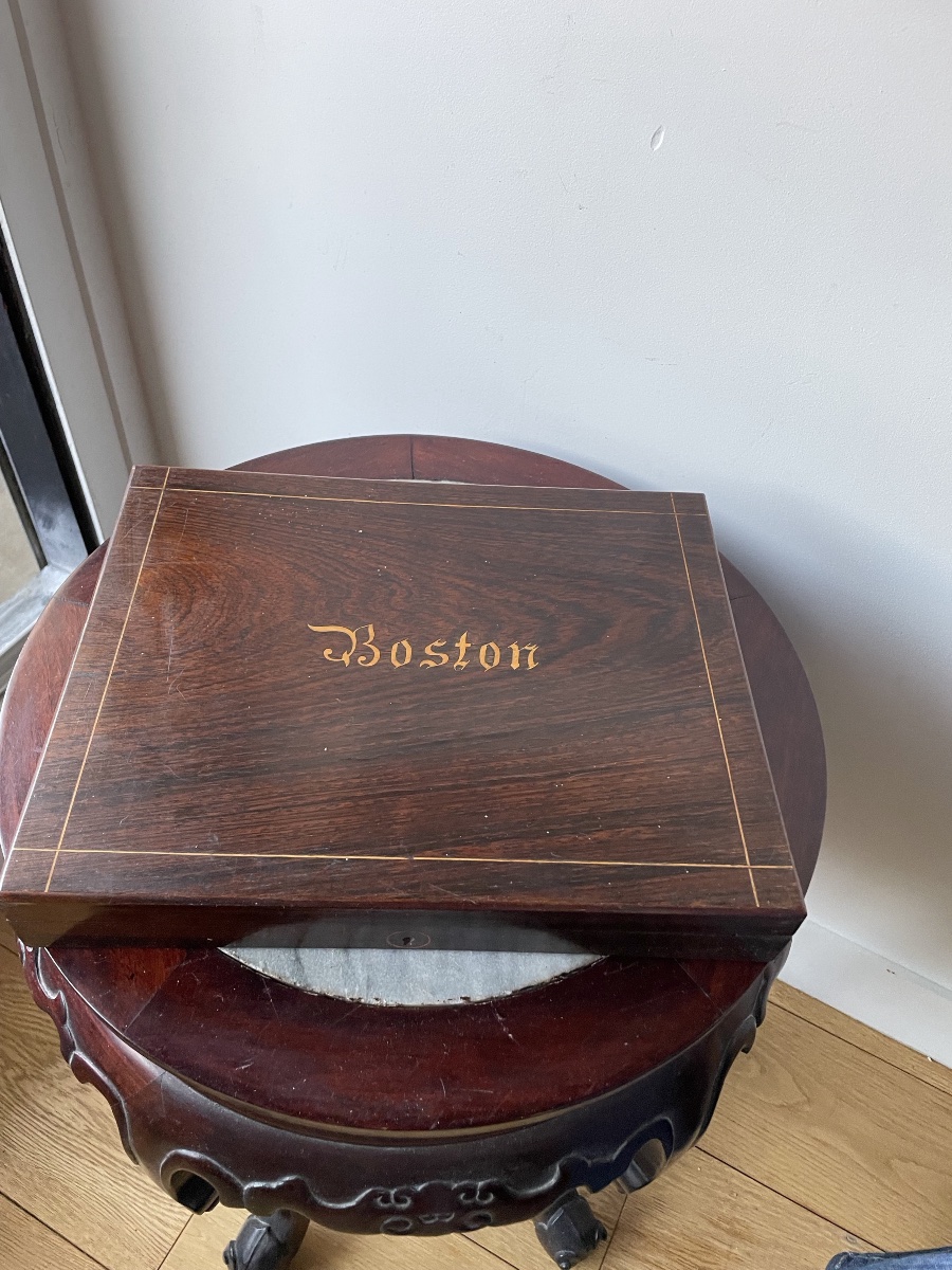 Box Set: Box For A Boston Game From The Charles X Era-photo-5