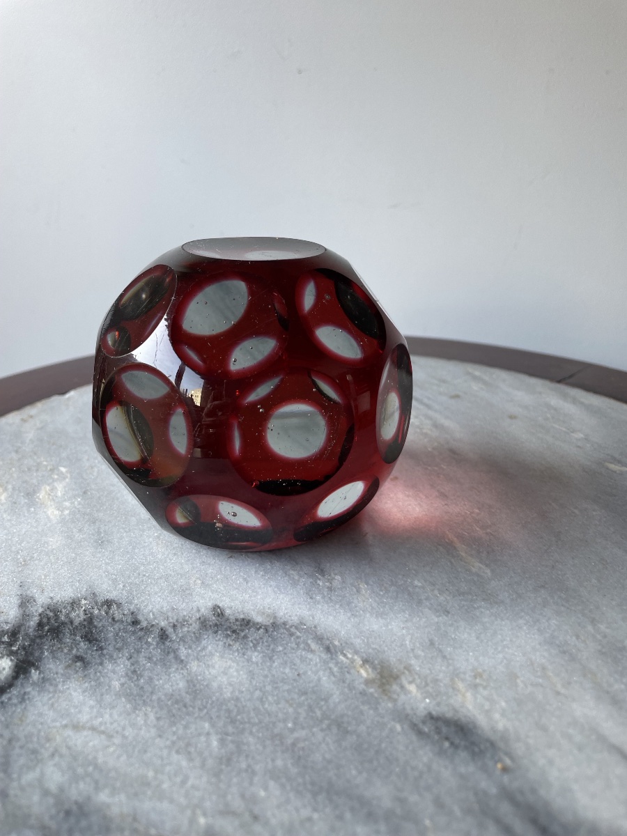 Cut Crystal Paperweight Ball-photo-3