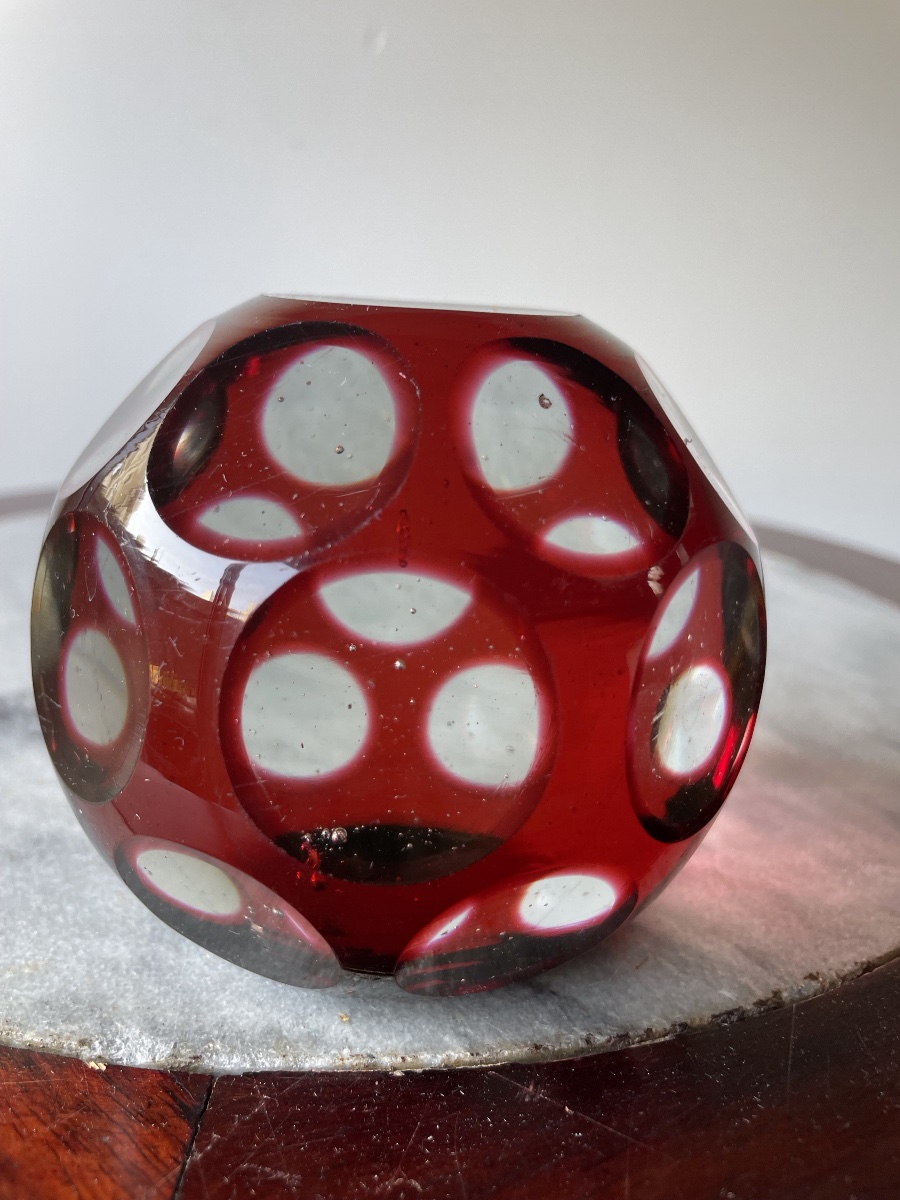 Cut Crystal Paperweight Ball-photo-4