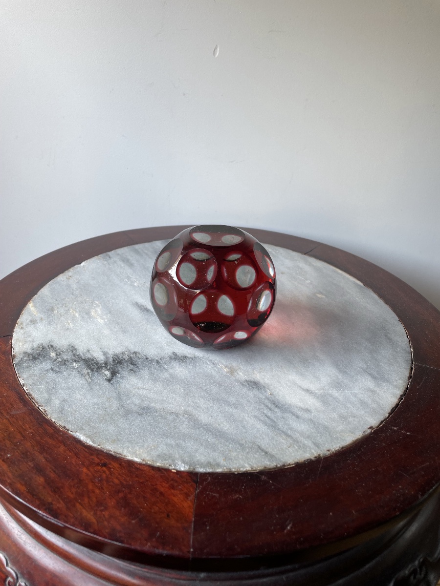 Cut Crystal Paperweight Ball-photo-5