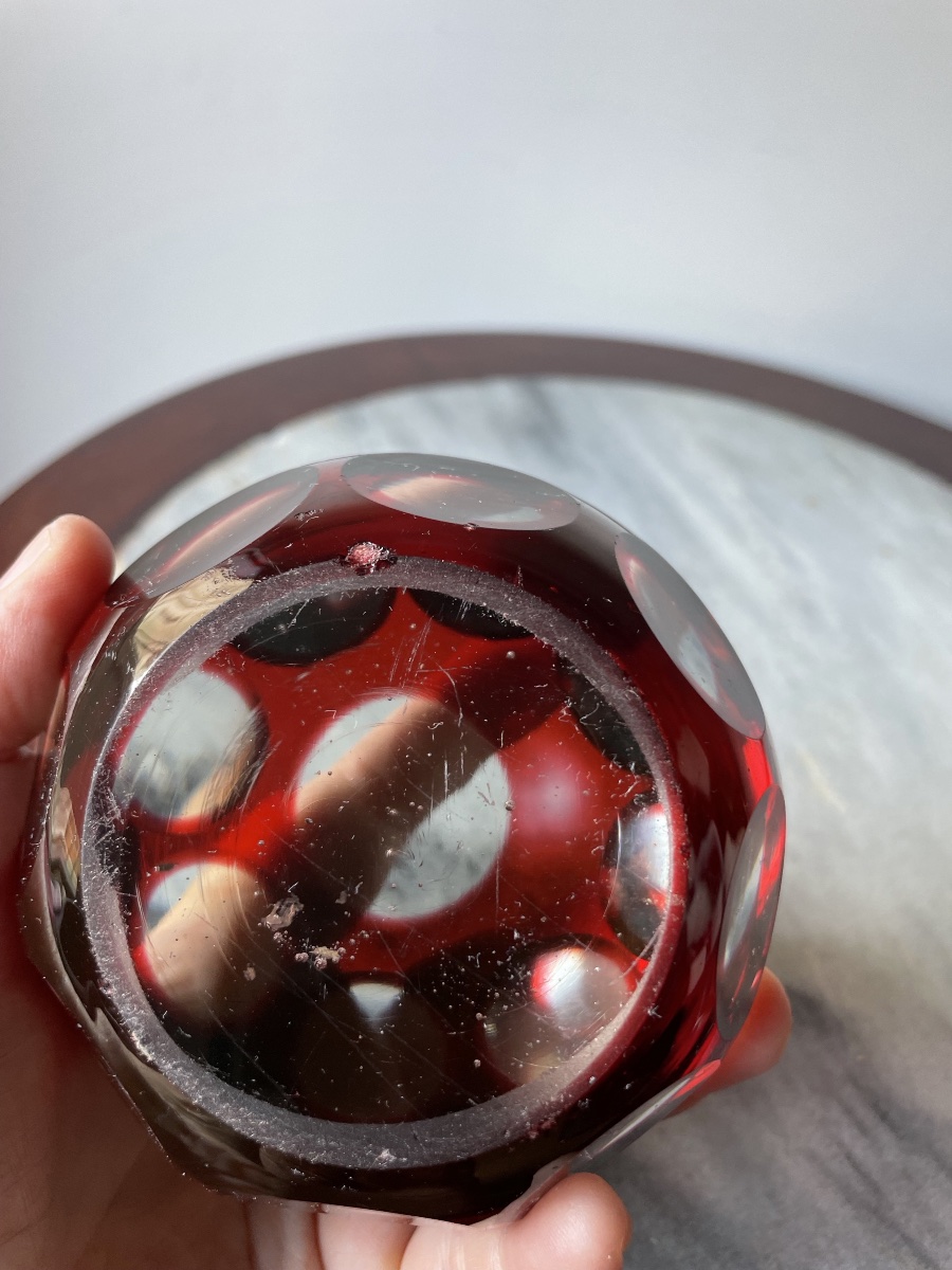 Cut Crystal Paperweight Ball-photo-8