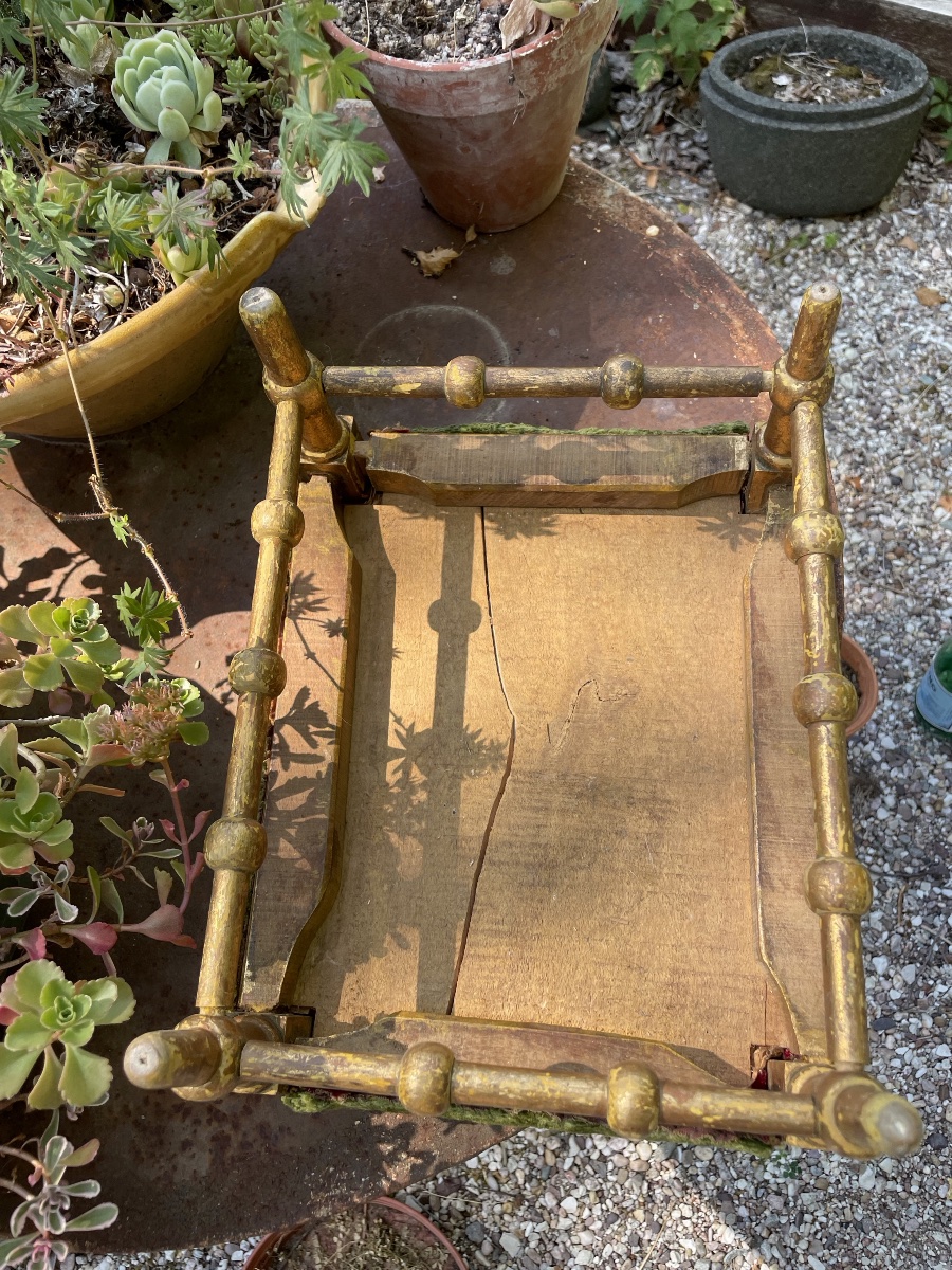 Gilded Wooden Footrest-photo-4