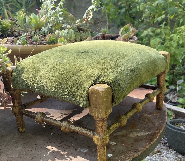 Gilded Wooden Footrest-photo-6