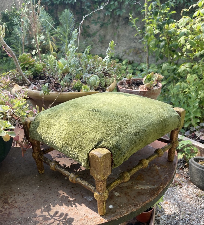 Gilded Wooden Footrest-photo-7
