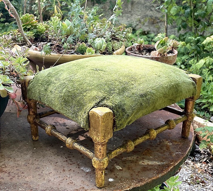 Gilded Wooden Footrest