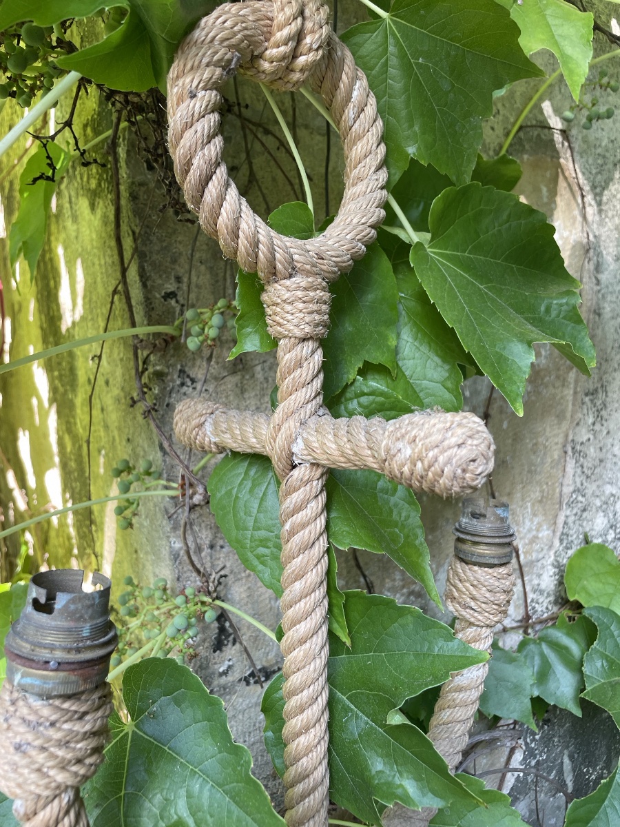 Suspension Ancre Marine, Adrien Audoux et  Frida Minet, vintage, années 60-photo-3