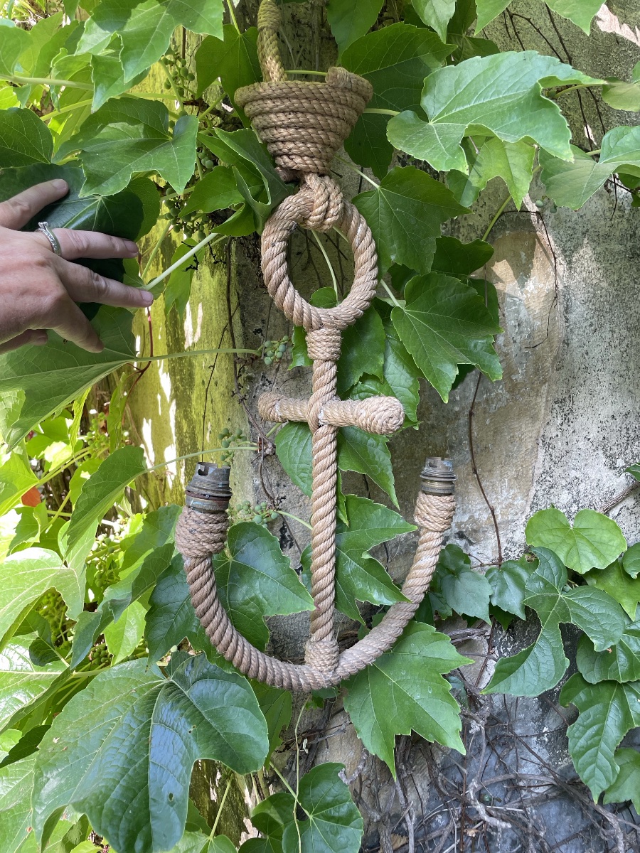 Suspension Ancre Marine, Adrien Audoux et  Frida Minet, vintage, années 60-photo-2