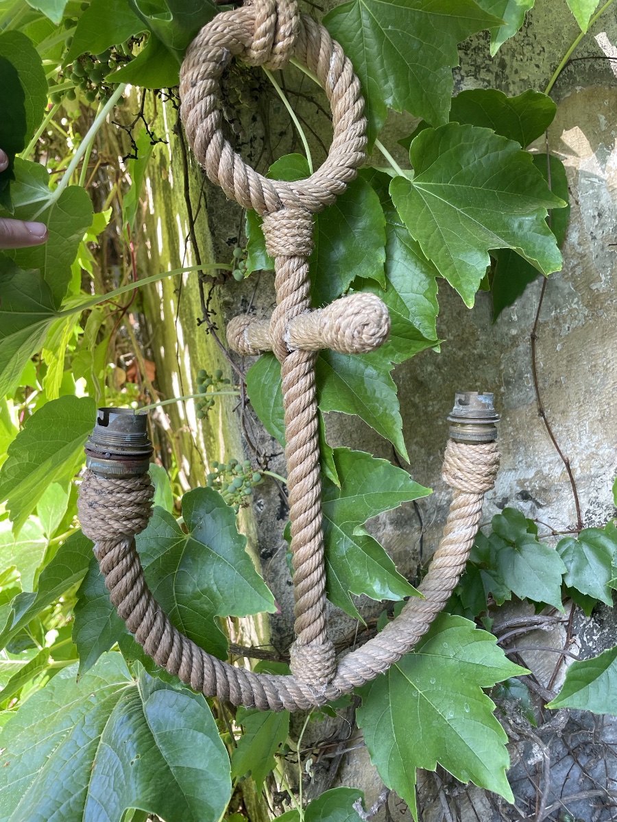 Suspension Ancre Marine, Adrien Audoux et  Frida Minet, vintage, années 60-photo-3