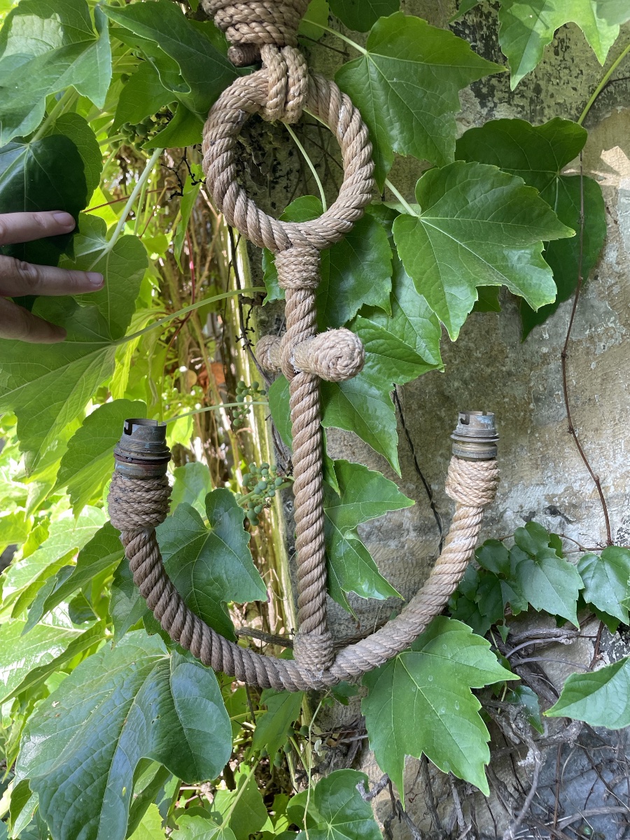 Suspension Ancre Marine, Adrien Audoux et  Frida Minet, vintage, années 60-photo-4