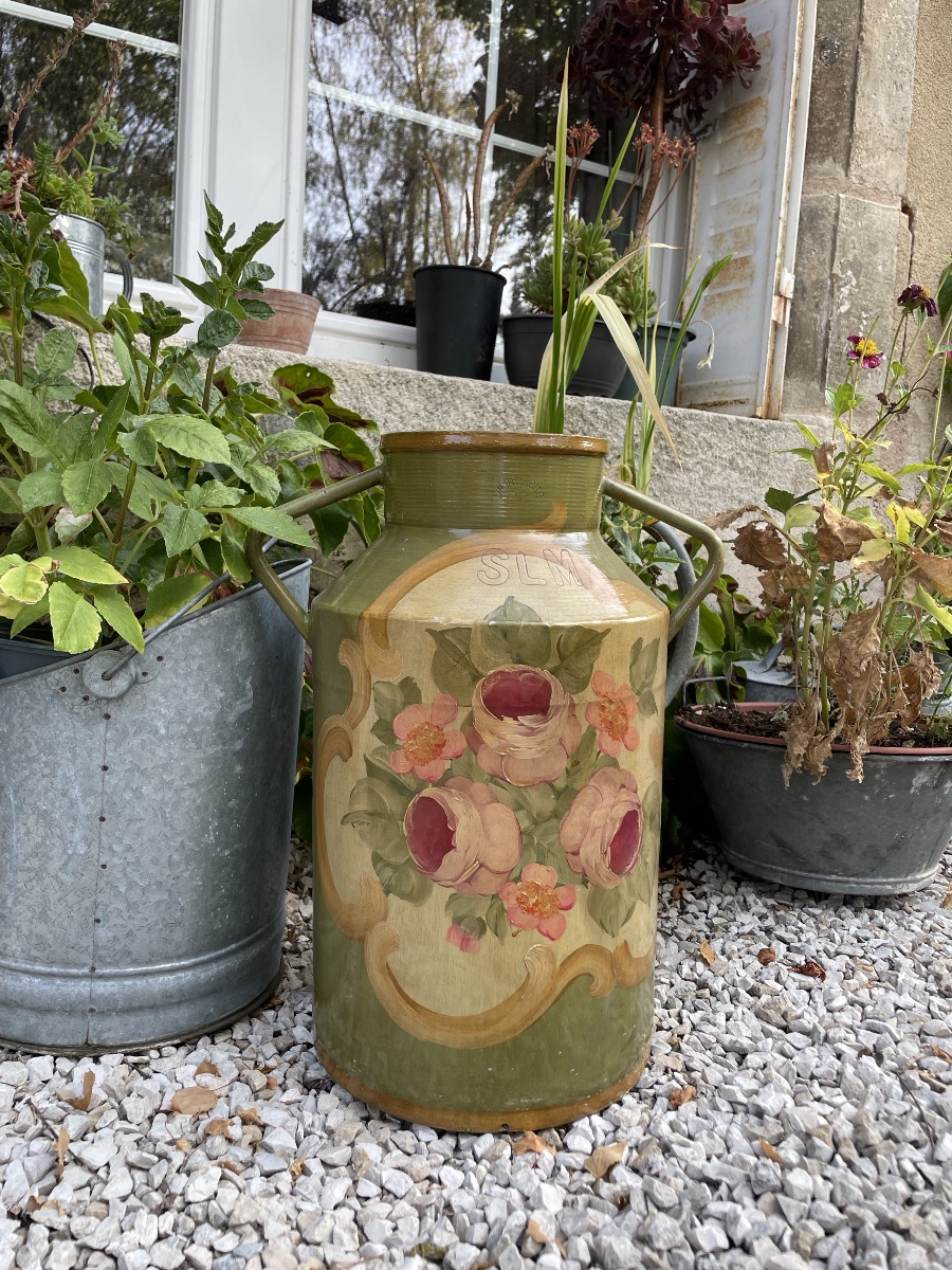 Porte parapluies à décor d’un bouquet de fleurs -photo-7