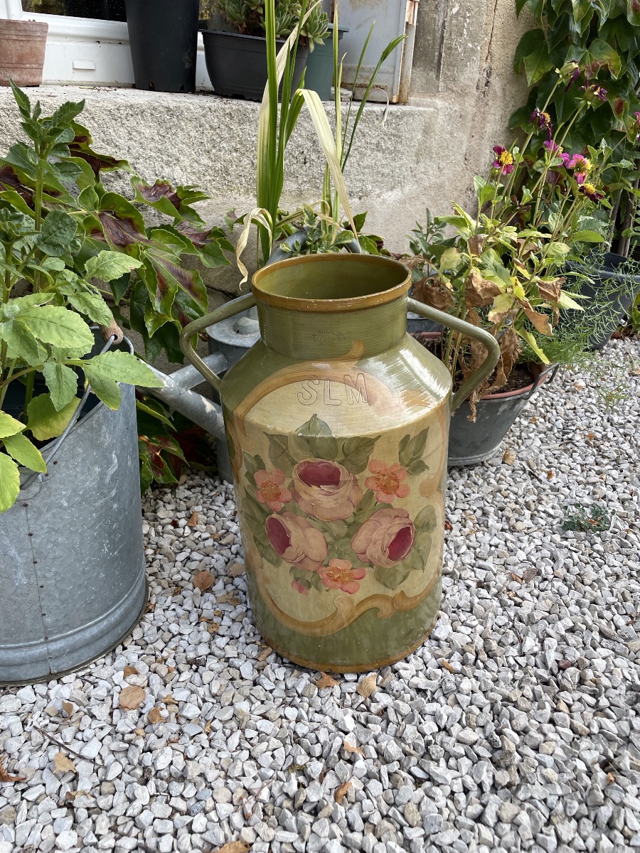 Porte parapluies à décor d’un bouquet de fleurs -photo-8
