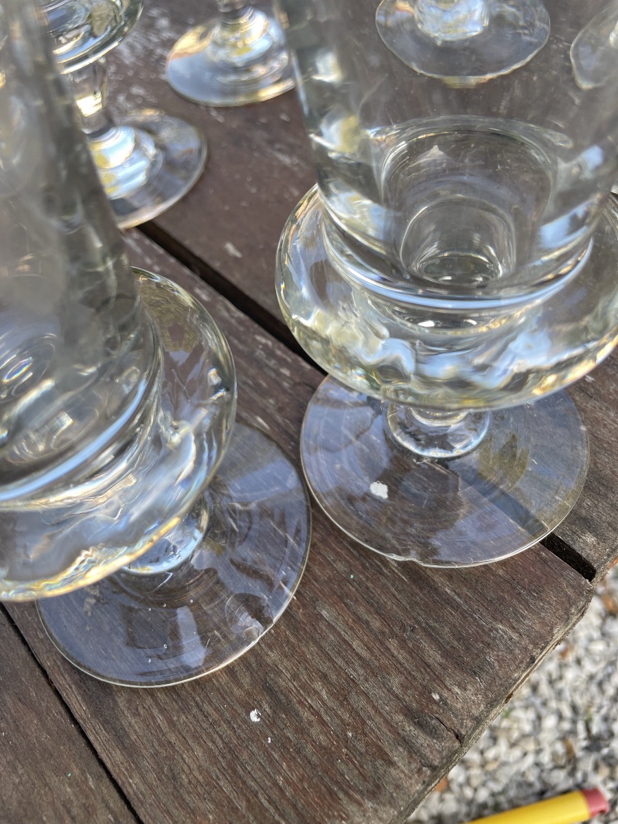 Set Of 8 Absinthe Glasses With A Flange (+2)-photo-2
