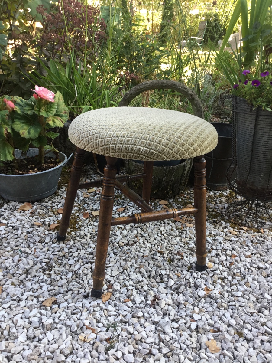 Large tabouret Napoléon III -photo-4