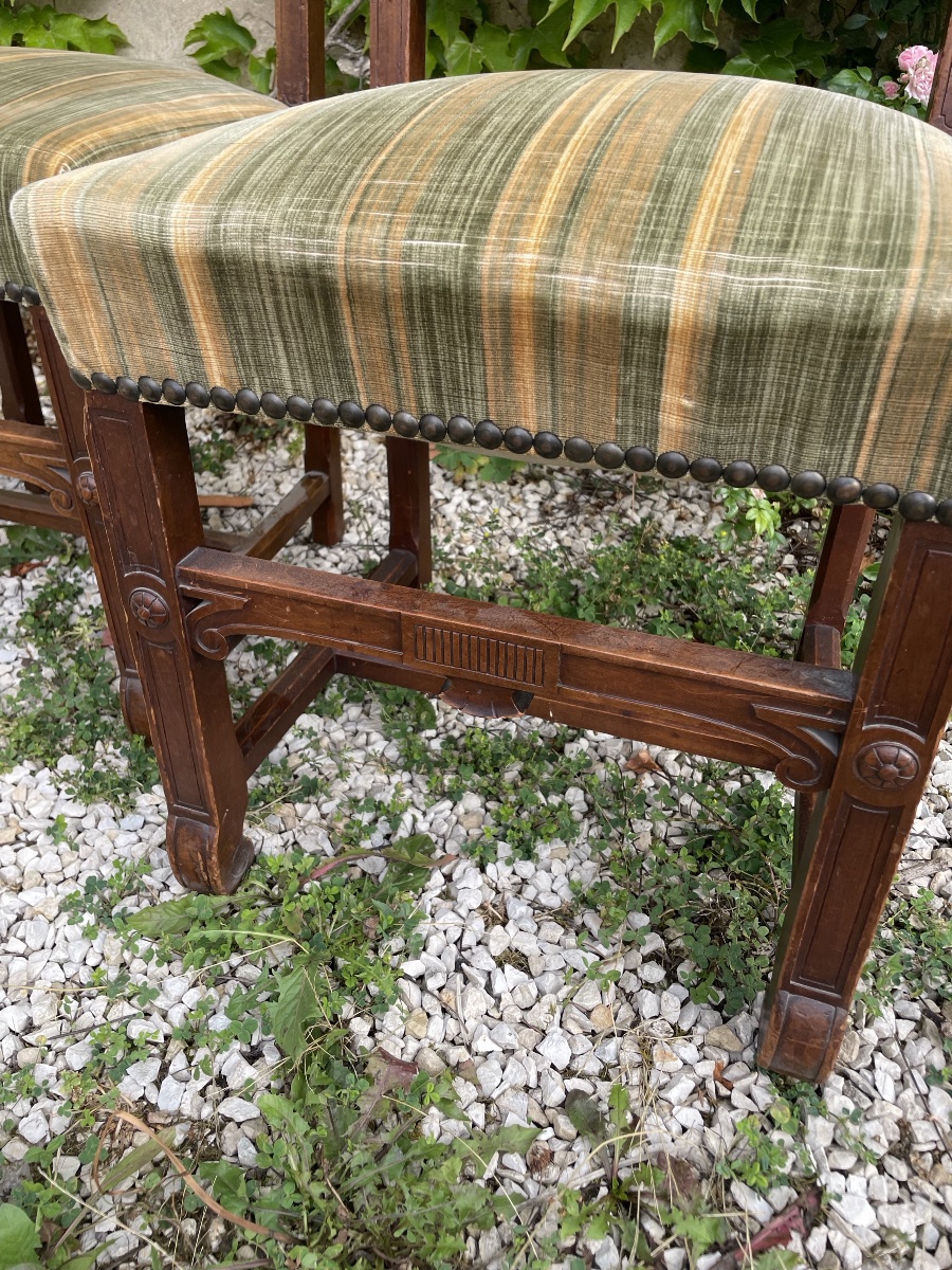 A Pair Of Chairs With Oriental Motifs, 19th Century -photo-6