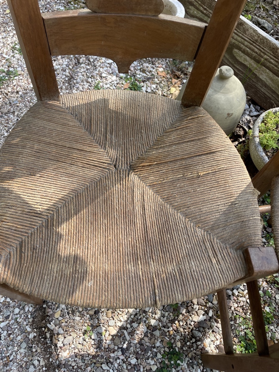 La paire de chaises couronne et fleurs de lys -photo-3