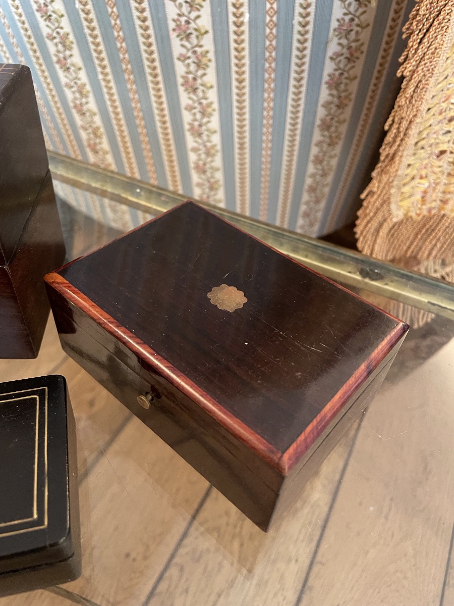 The Three Small Boxes From The Napoleonic III Period -photo-2