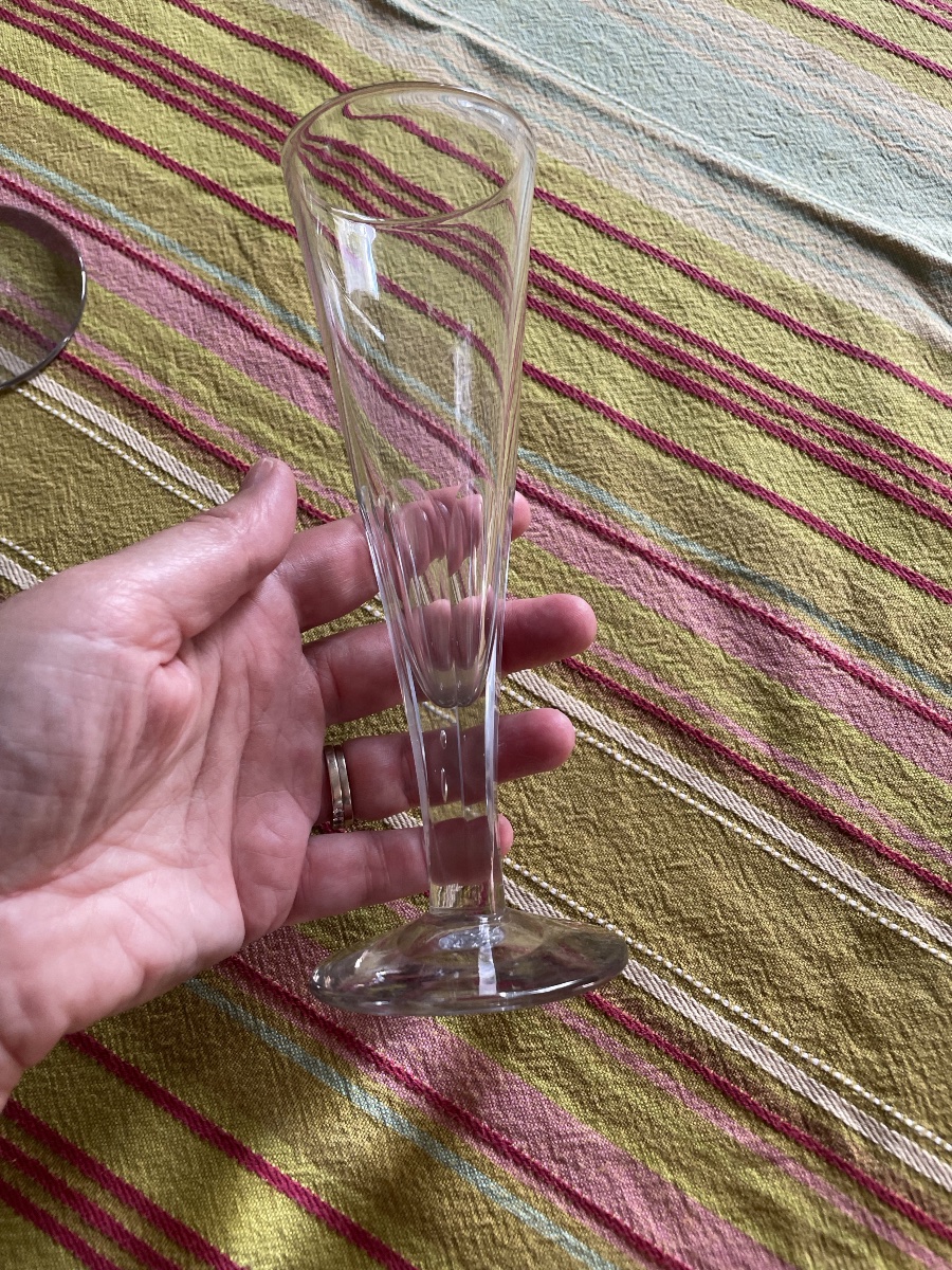 The 6 Antique Crystal Champagne Flutes -photo-4