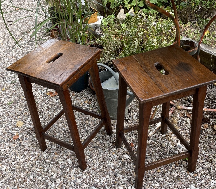 La paire de tabourets d’atelier -photo-4