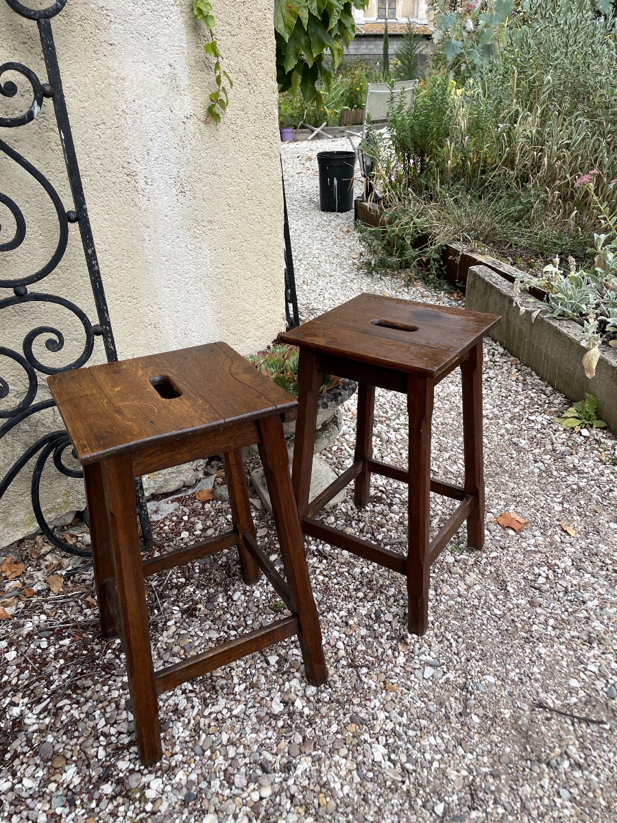 La paire de tabourets d’atelier -photo-6