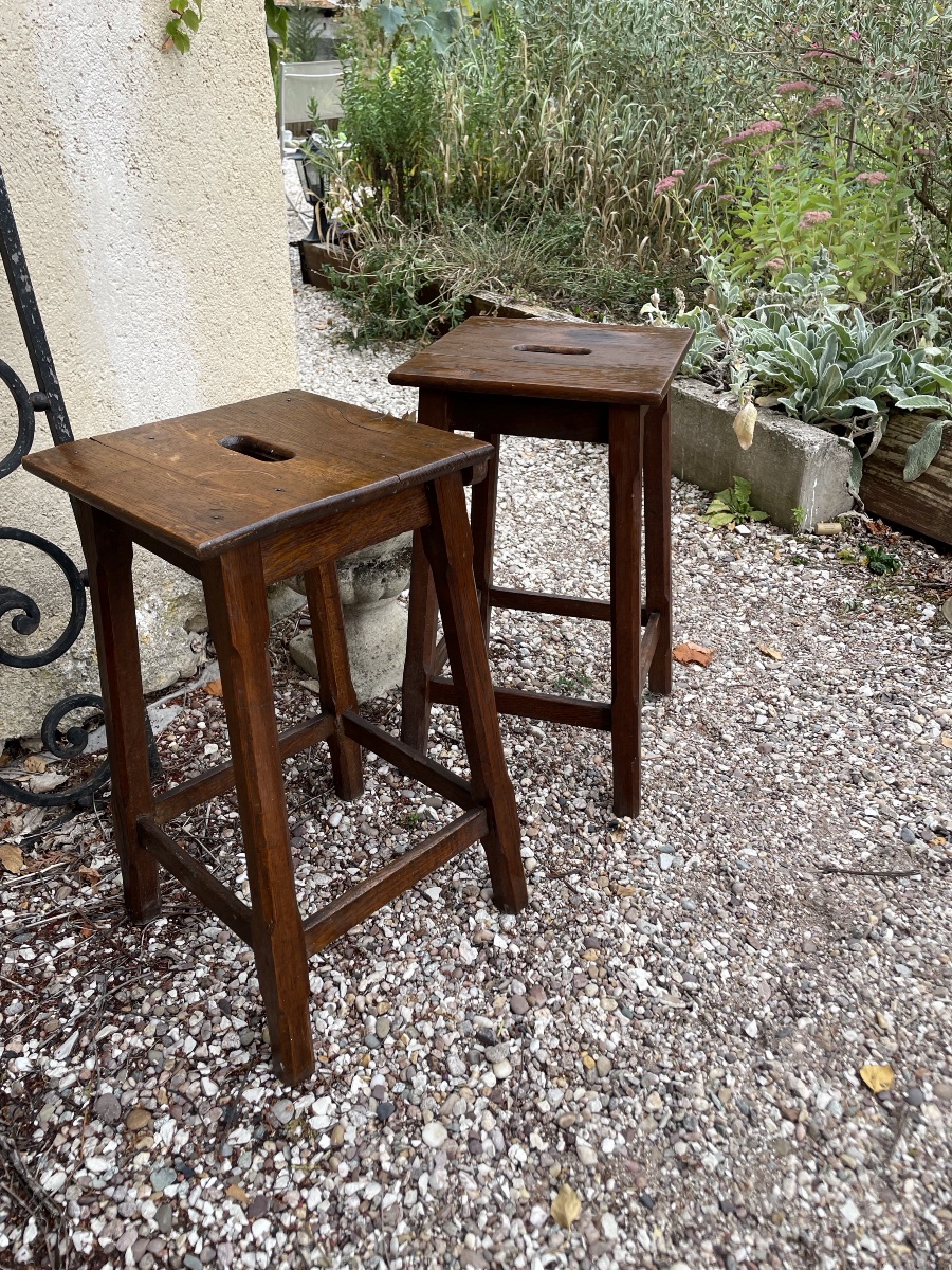 La paire de tabourets d’atelier -photo-7