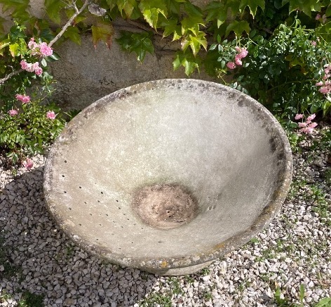 Jardinière Willy Guhl Eternit en ciment annee60-photo-2