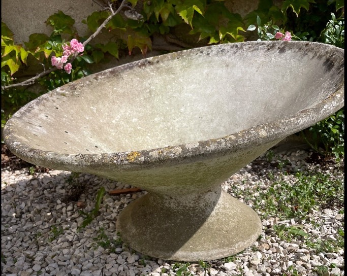 Jardinière Willy Guhl Eternit en ciment annee60-photo-2