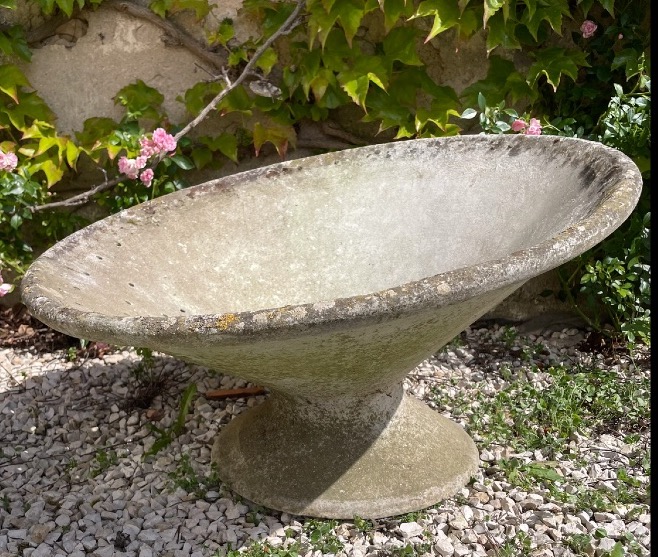 Jardinière Willy Guhl Eternit en ciment annee60