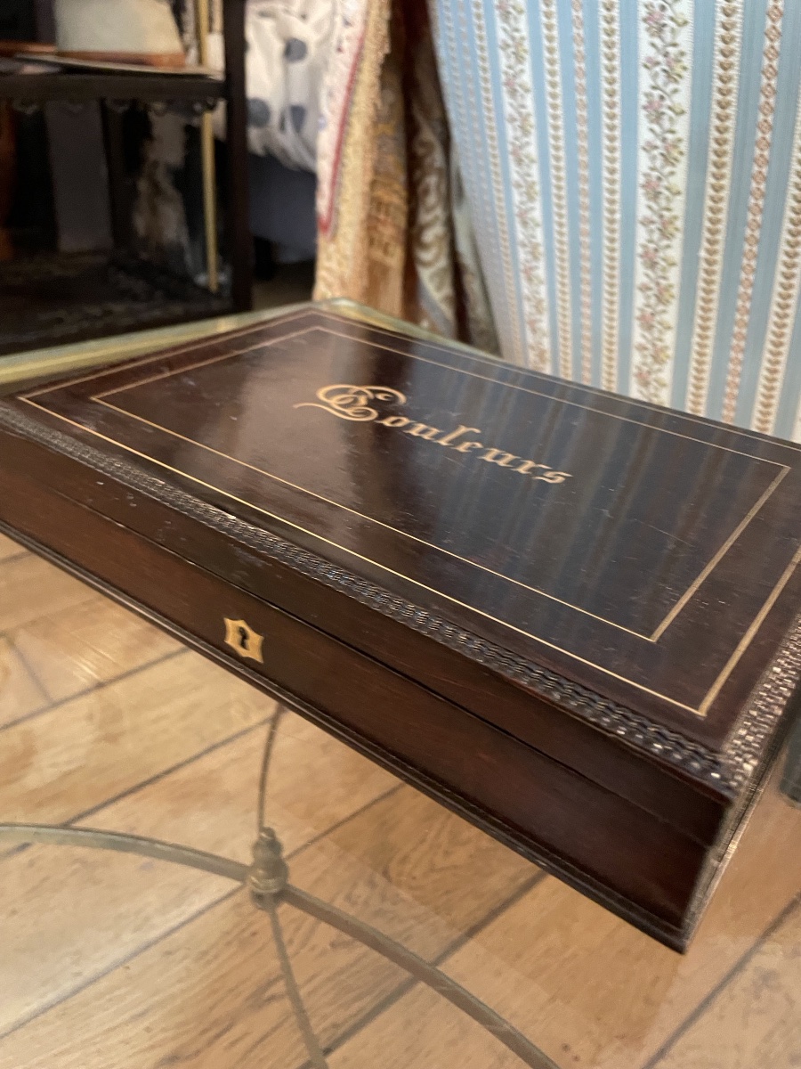 Boite de couleurs d’époque Napoléon III -photo-1