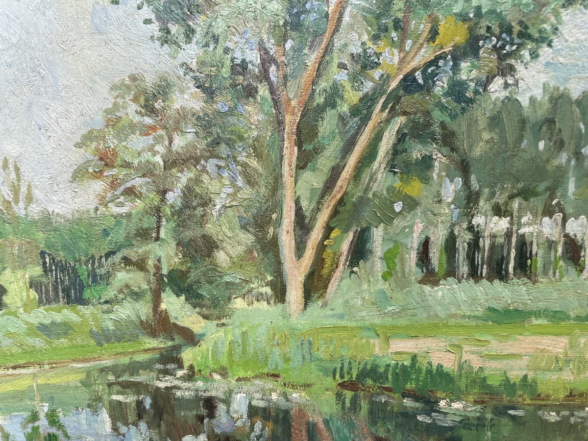 Paysage à la Riviere par Félix Labbé-photo-1