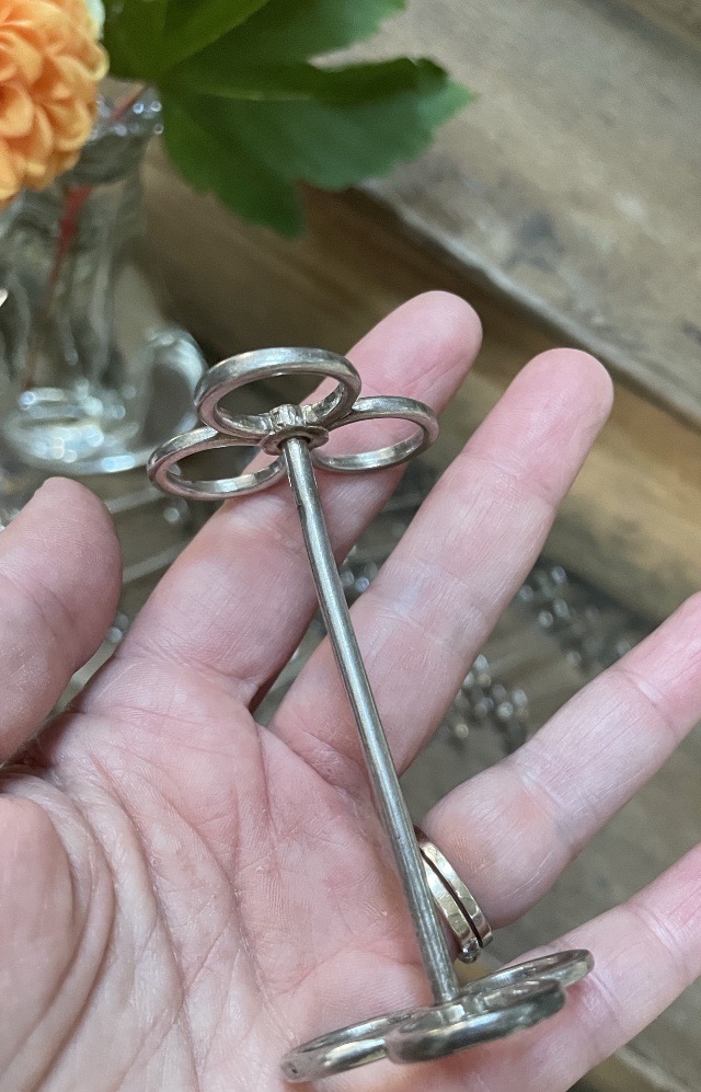 The Set Of 18 Silver-plated Metal Knife Holders-photo-7
