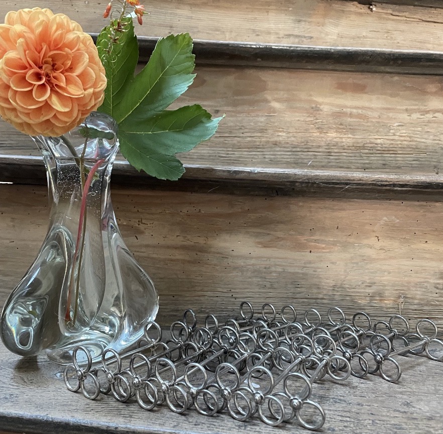 The Set Of 18 Silver-plated Metal Knife Holders-photo-8