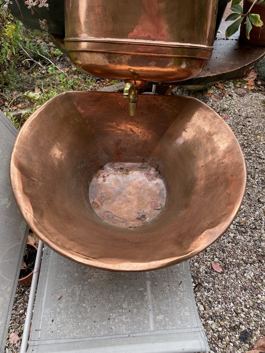 FONTAINEa eau  EN CUIVRE  D’ÉPOQUE 18 ÈME-photo-4