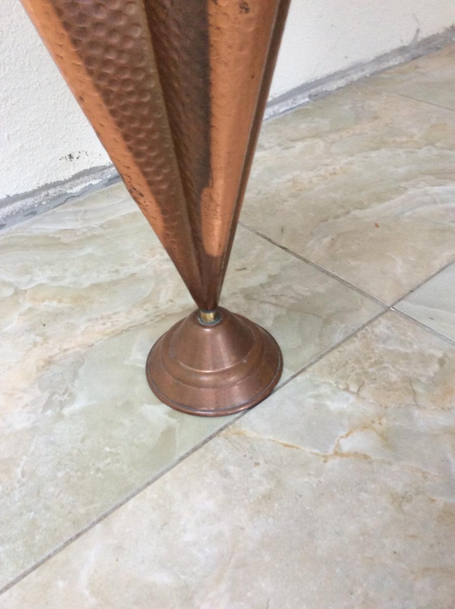 Repousse Copper Umbrella Stand-photo-3