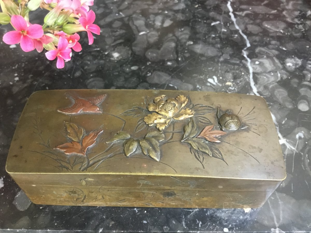 Stamp Box, Bronze, Japan, Meiji Period