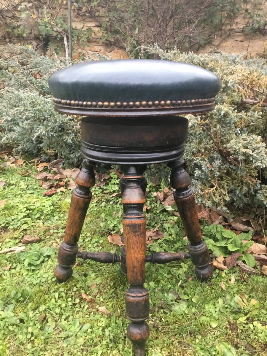 Tabouret De Piano D’époque Napoléon III