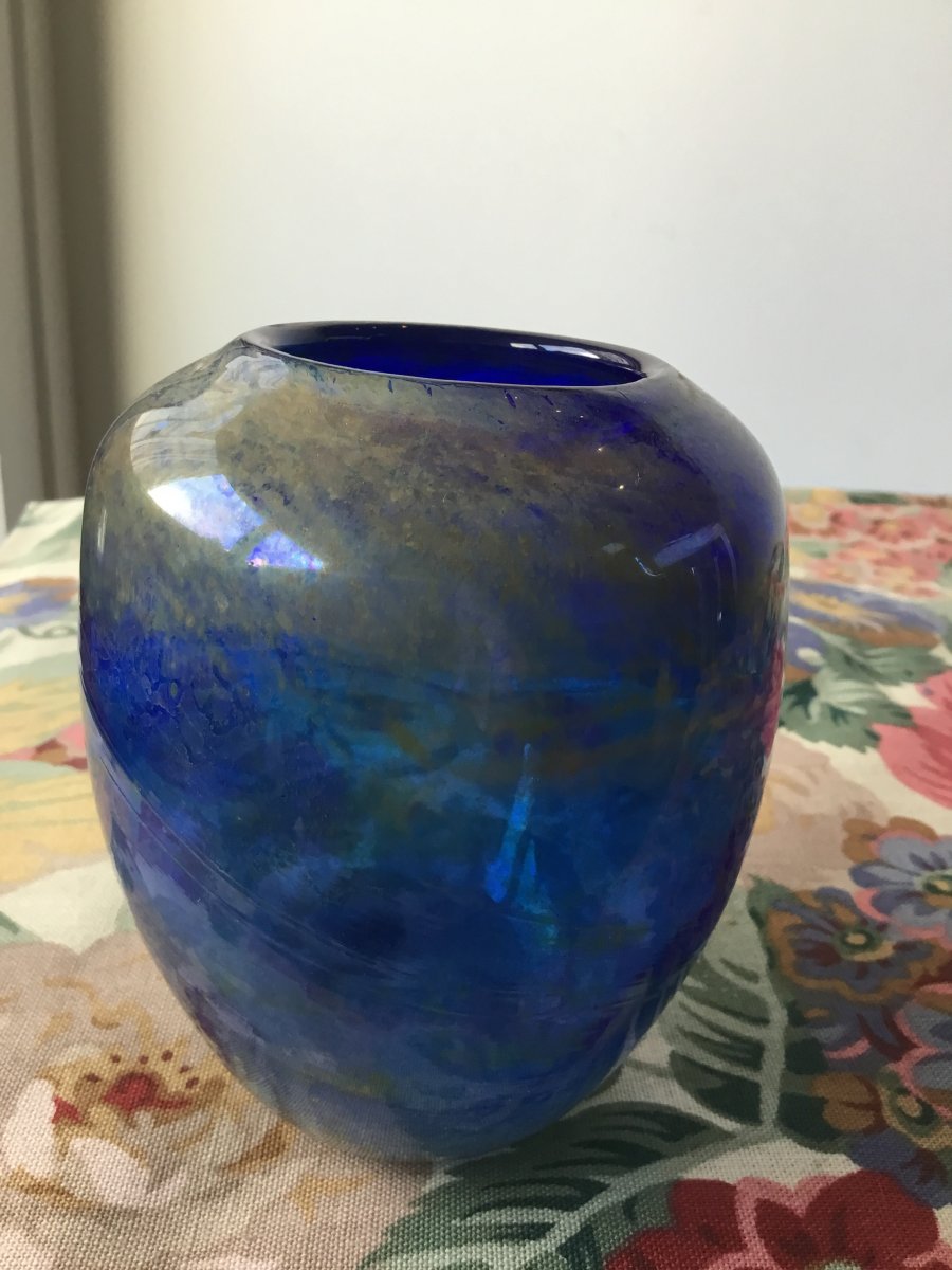 Small Vase In Blown Glass Véronique Monod-photo-3