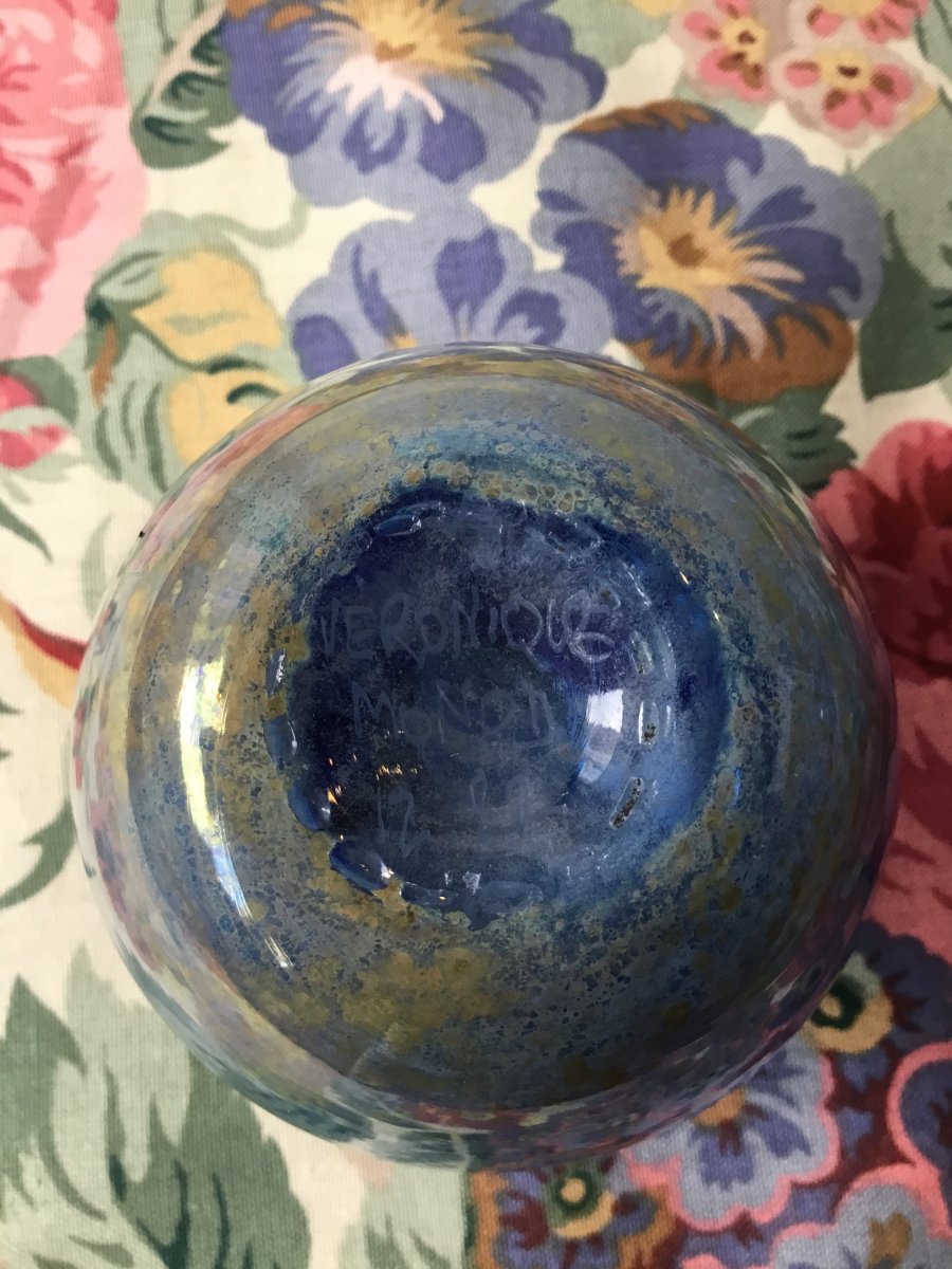 Small Vase In Blown Glass Véronique Monod-photo-5