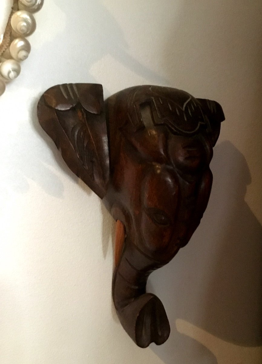 Éléphant Shaped Hat  Stand  , Round 1900 -photo-2