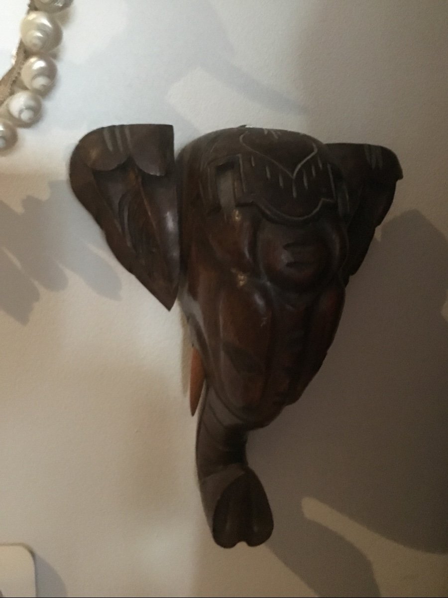 Éléphant Shaped Hat  Stand  , Round 1900 -photo-3