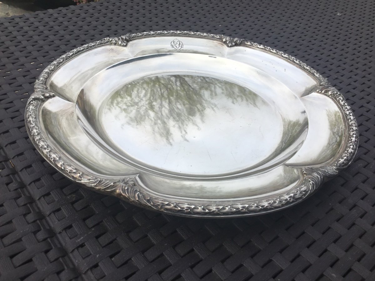 Round Dish, Sterling Silver, Minerva Hallmark-photo-2