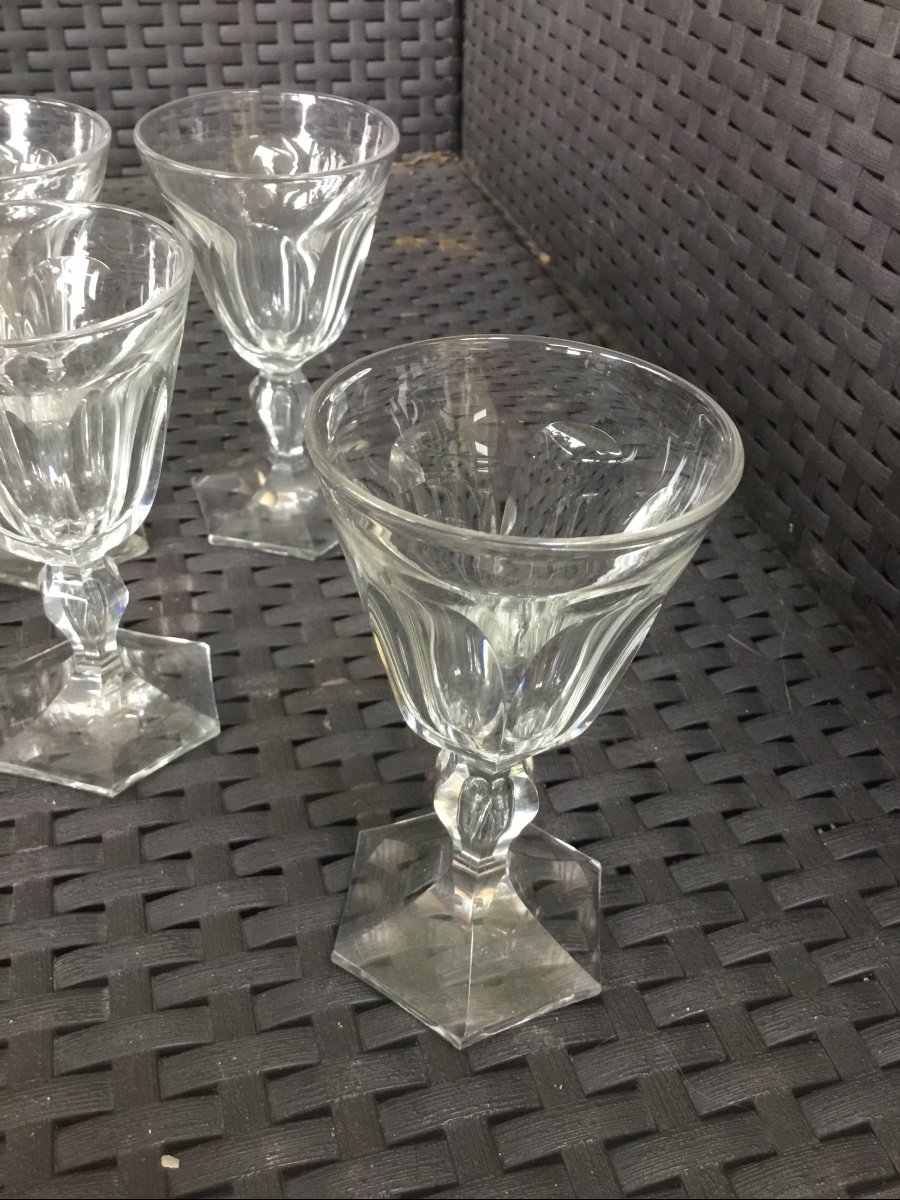 Suite Of 9 Crystal Glasses, Napoleon III-photo-4