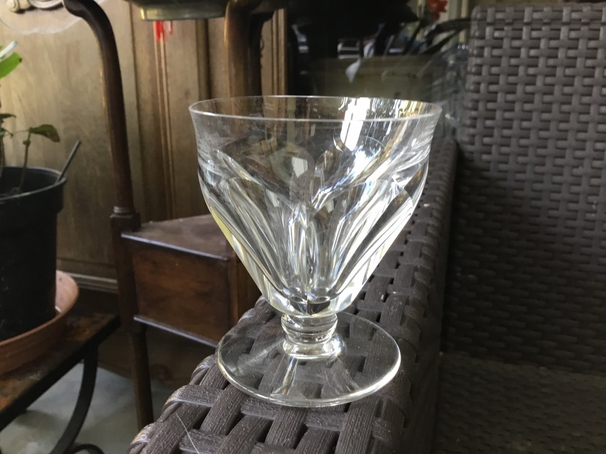 10 Baccarat Crystal Glasses Model Talleyrand-photo-1