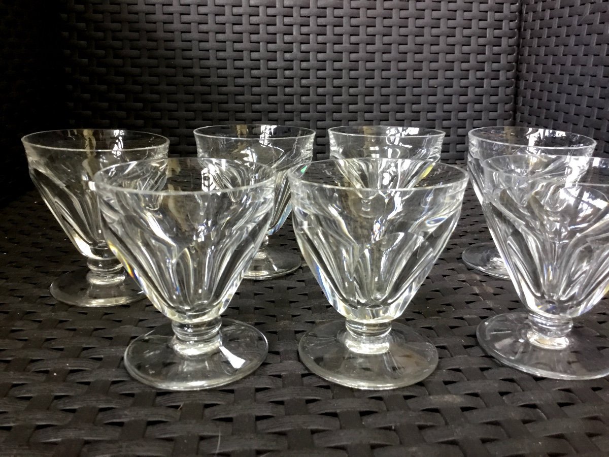 10 Baccarat Crystal Glasses Model Talleyrand